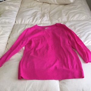 Hot pink Jcrew sweater